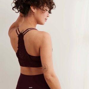 NWOT Aerie Plum Purple Desert Lace Raceback Bralette
